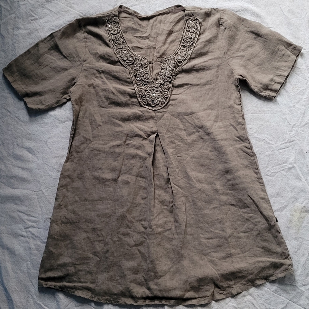 Grey Boho Shirt